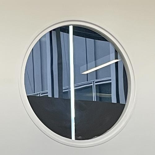 round window and reflection